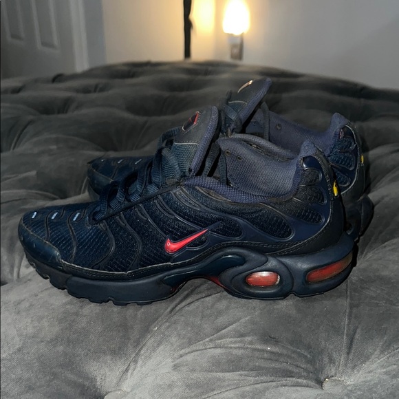 Nike Other - Air Max Plus GS 'Midnight Navy Challenge Red' Navy and Red Athletic Sneakers